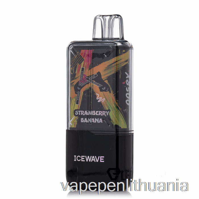 Icewave X8500 Vienkartinis Braškių Bananų Vape Skystis